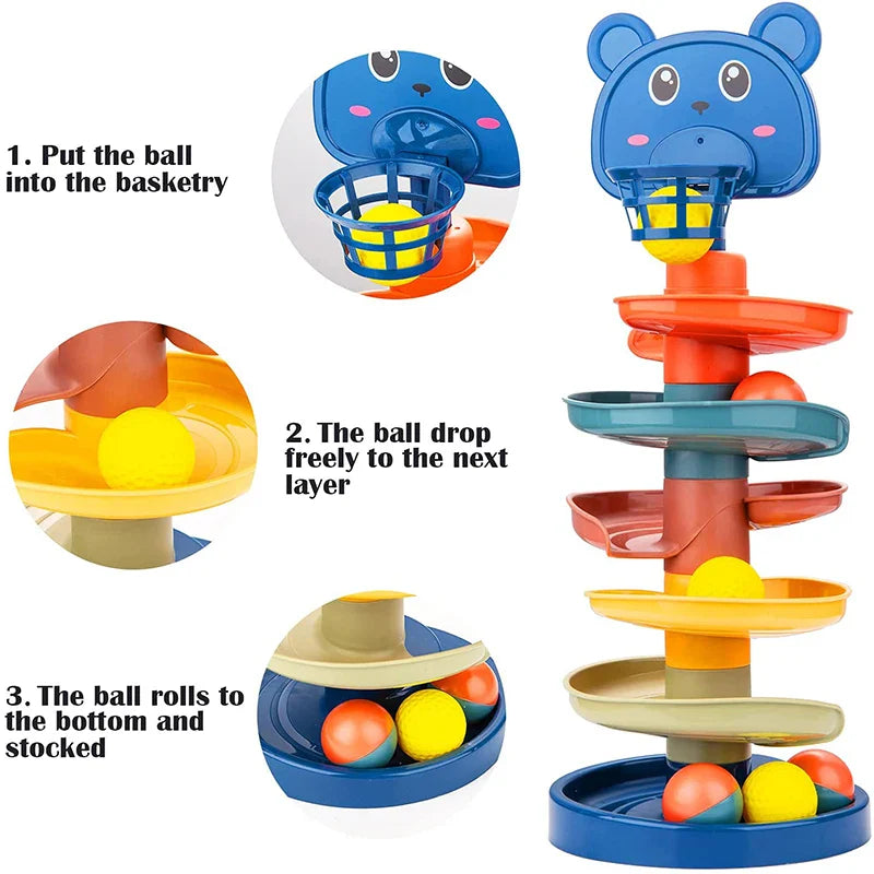 BambinoBoost™ Rutchbaneset som staplas - Leksaksrutschbana