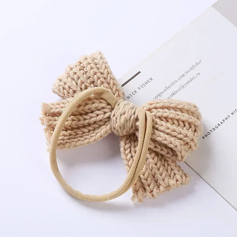 Mini Fashion™ - Rosettglans - Stickat hårband