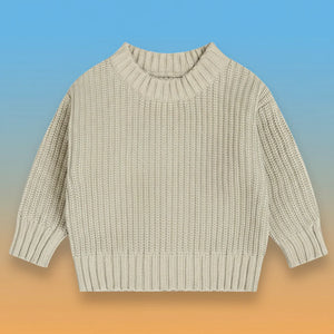 PureSoft – Classic & Cozy - Enfärgad stickad tröja