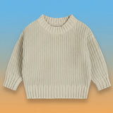 PureSoft – Classic & Cozy - Enfärgad stickad tröja