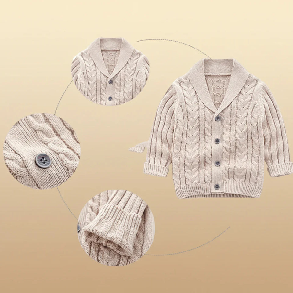 CozyCub – Bekväm och modern – stickad barnkofta