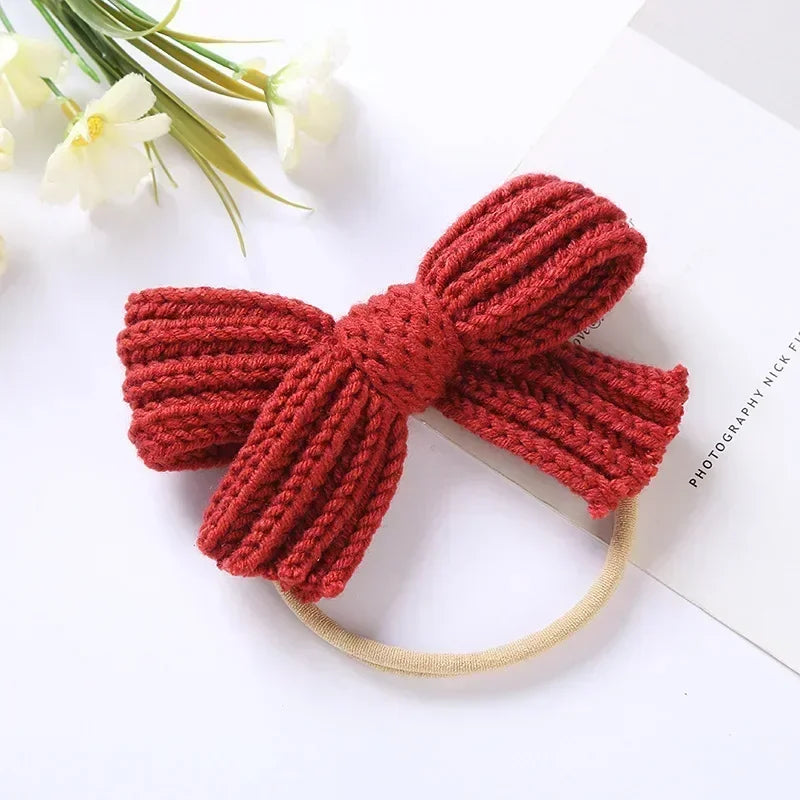 Mini Fashion™ - Rosettglans - Stickat hårband