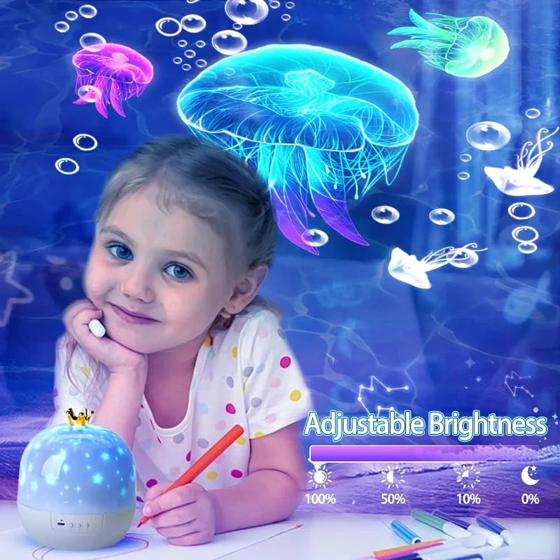 CosmoGlow – Drömmande & Kreativ – Galaxy Projektor Nattlampa med 360° Rotation