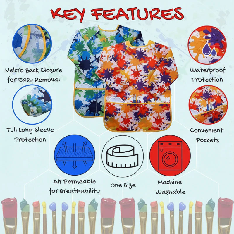 ArtEase – Färgglad & Vattenavvisande – Målarförkläde för barn