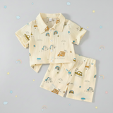 Dinosaur & Car Print Outfit – Tufft & lekfullt – Sommarklädset