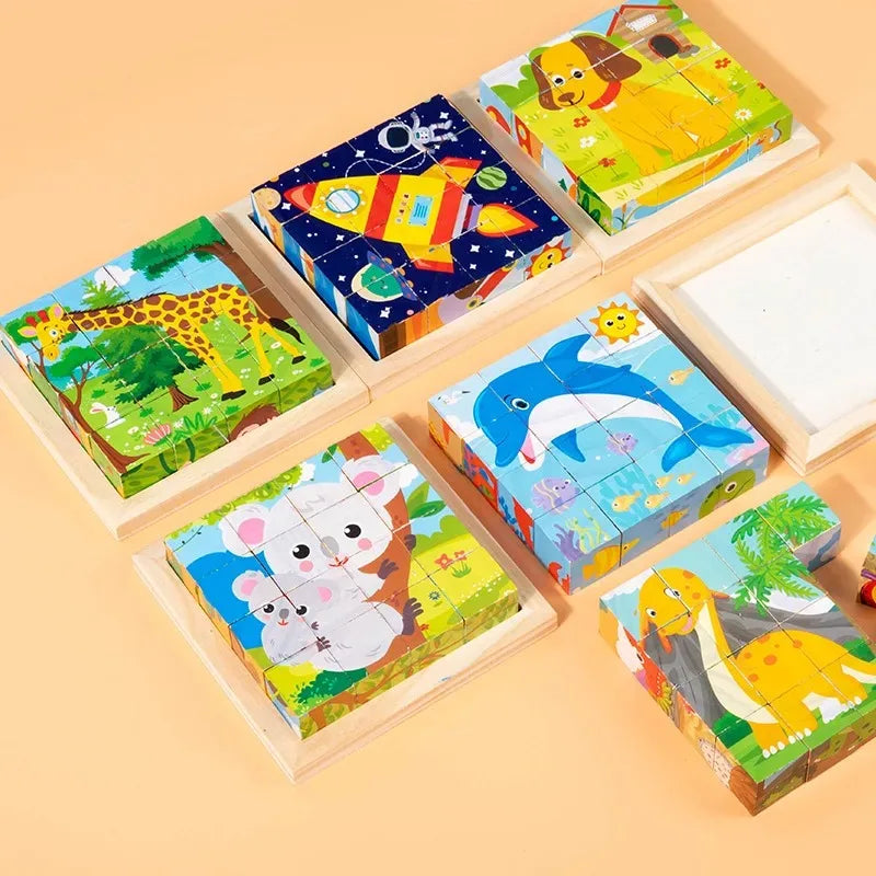 CubePuzzle – Roligt och lärorikt - 3D-pussel med träklossar