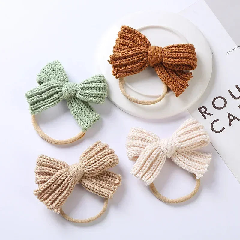 Mini Fashion™ - Rosettglans - Stickat hårband