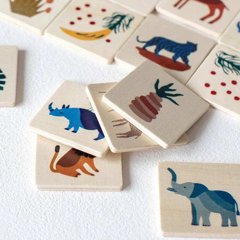 MemoryMatch – Trä & Lärorikt – Djungelminnesspel