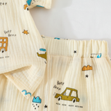 Dinosaur & Car Print Outfit – Tufft & lekfullt – Sommarklädset