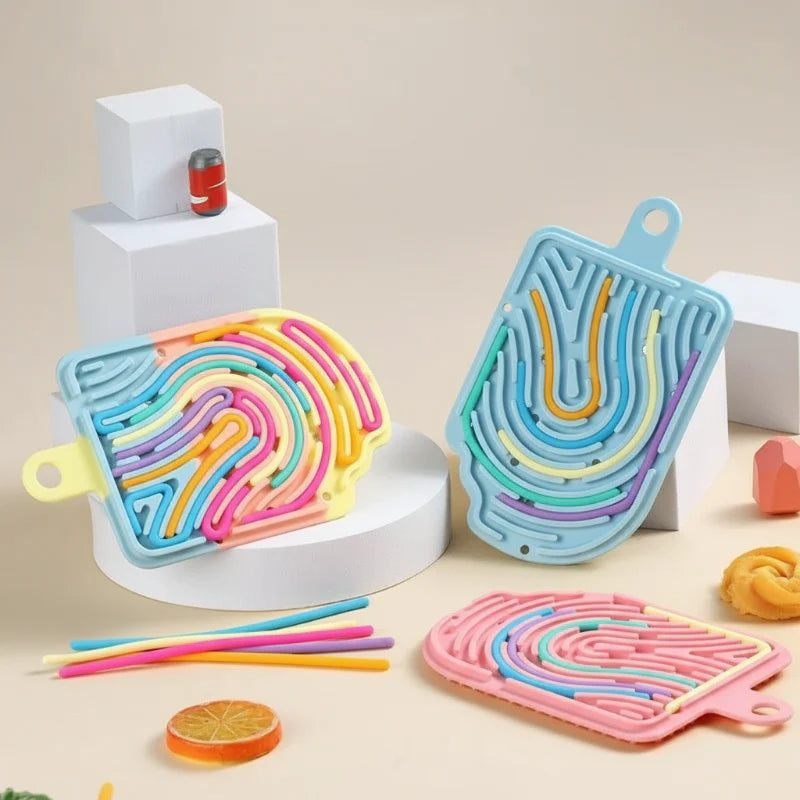 FidgetFrost – Lekfullt & mjukt – Silikon Busy Board