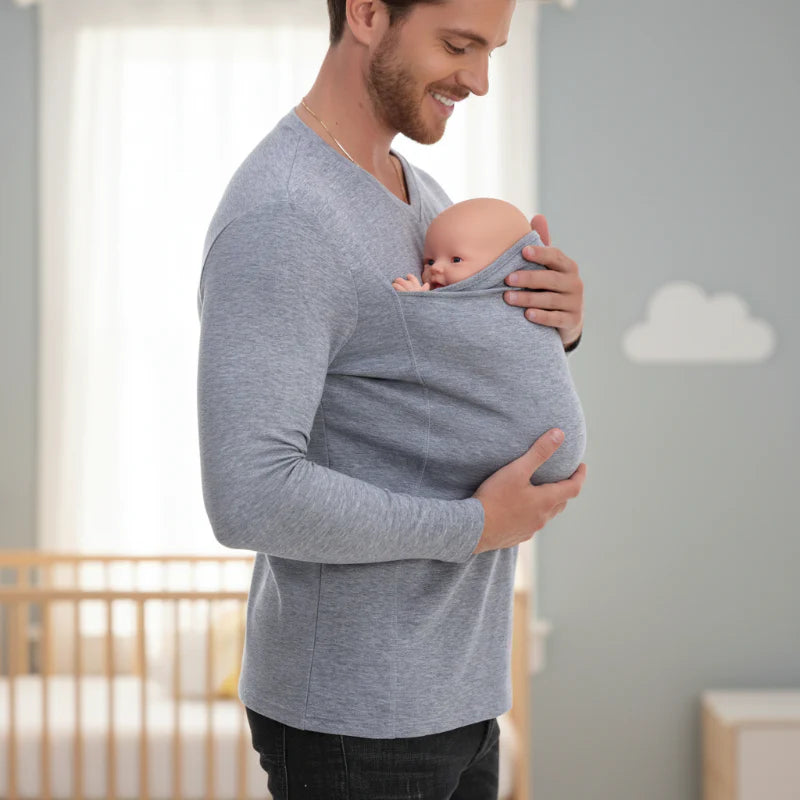 Kangaroo Pocket Shirt – Bekvämt och praktiskt – T-shirt-bärsel för män