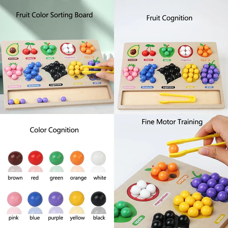 Toddler Clips™ - Frukt- och formmatchning - Sorteringsspel