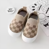 Mini Fashion™ - Blockmönster - Smidig slip-on-sko