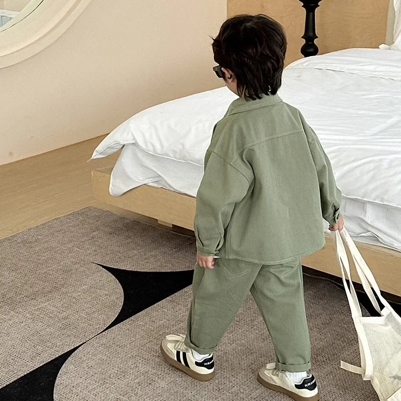 Boys Fashion – Trendigt & bekvämt – Cargo-set för pojkar
