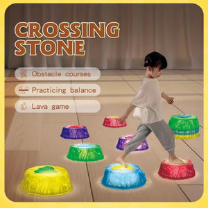 Crossing Stones™ - Hopp & balans - Lysande balansstenar