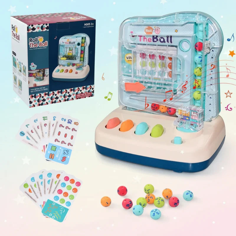 Montessori Math Track Game – Lärande & Logik – Bollbana