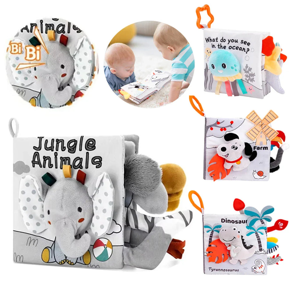 Soft Sensory Book – Känn & Upptäck - Babyhäfte