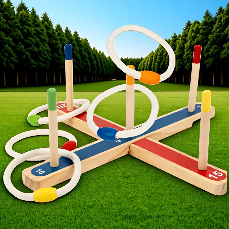 Montessori Ring Toss Game – Aktivt & lärorikt – Ringkastningsspel