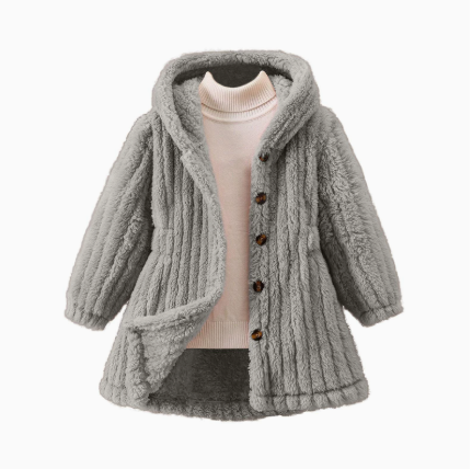 Mini Fashion™ - Mjukt fleecefoder för flickor - Vinterjacka