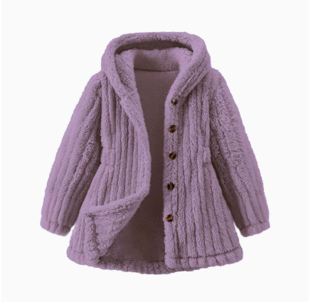 Mini Fashion™ - Mjukt fleecefoder för flickor - Vinterjacka