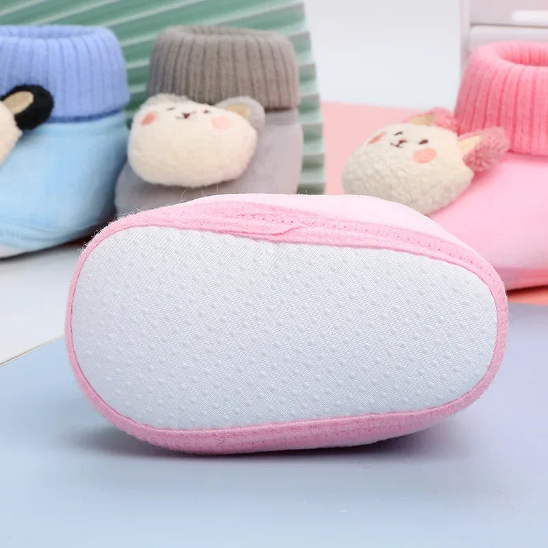 CuddleSteps – Varma och halkfria – Djur Babytofflor