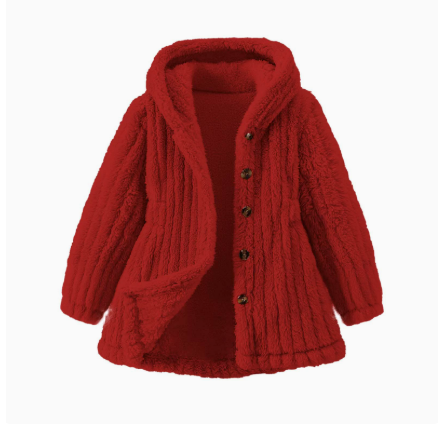 Mini Fashion™ - Mjukt fleecefoder för flickor - Vinterjacka