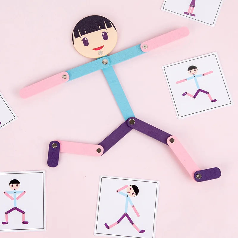 PlayGrow - Leka och växa - Montessori-pussel Sportman