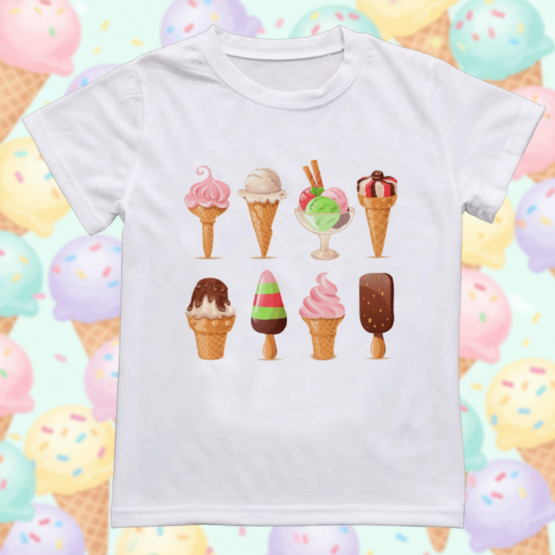 Boys & Girls Summer Tee – Bekvämt och lekfullt – T-shirt för barn med roligt tryck