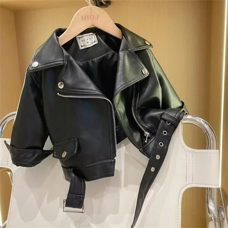 Girls Leather Jacket – Cool & stilfull – Läderjacka för barn