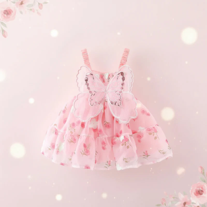 Girls Butterfly Dress – Söt & luftig – barnklänning