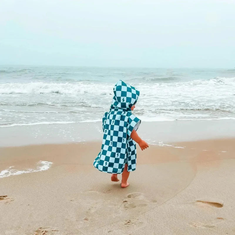 Personalized Hooded Towel – Mjuk & unik – Personlig badkap för barn
