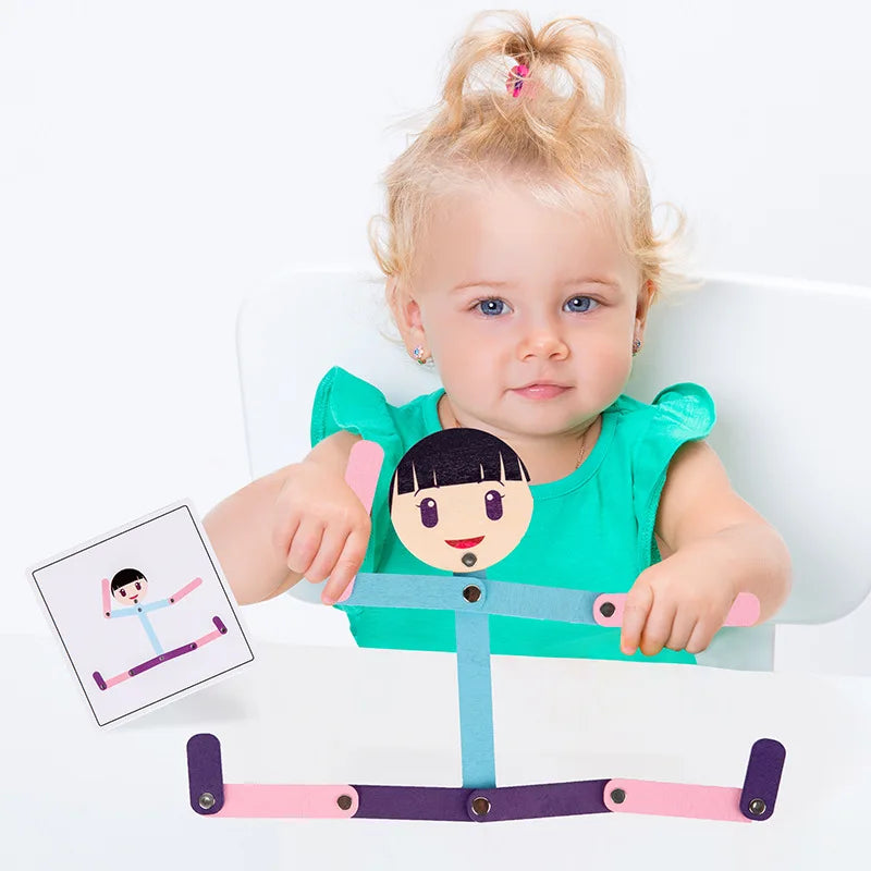 PlayGrow - Leka och växa - Montessori-pussel Sportman