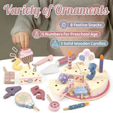 Wooden Cake Cutting Toy – Kreativitet & Rollspel – Trätårt