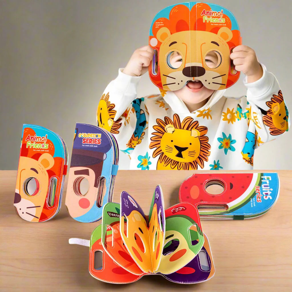 Mask Book™ – Baby lär sig första intrycket - tygmaskbok