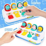 Pop Up Activity Toy – Upptäcka & lära – Sensoriska babyleksaker