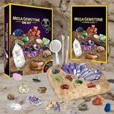 Gemstone Dig Kit – Upptäck & Lär dig – Kristallgrävningsset