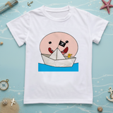 Boys & Girls Summer Tee – Bekvämt och lekfullt – T-shirt för barn med roligt tryck