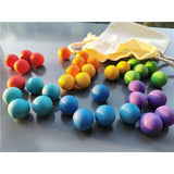 Rainbow Balls™ – Träkulor i Regnbågsfärger