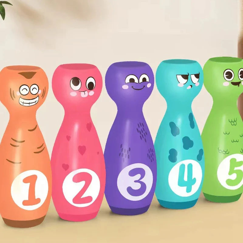 Bowling Game Set - Färgglatt & roligt – leksakskegelsats