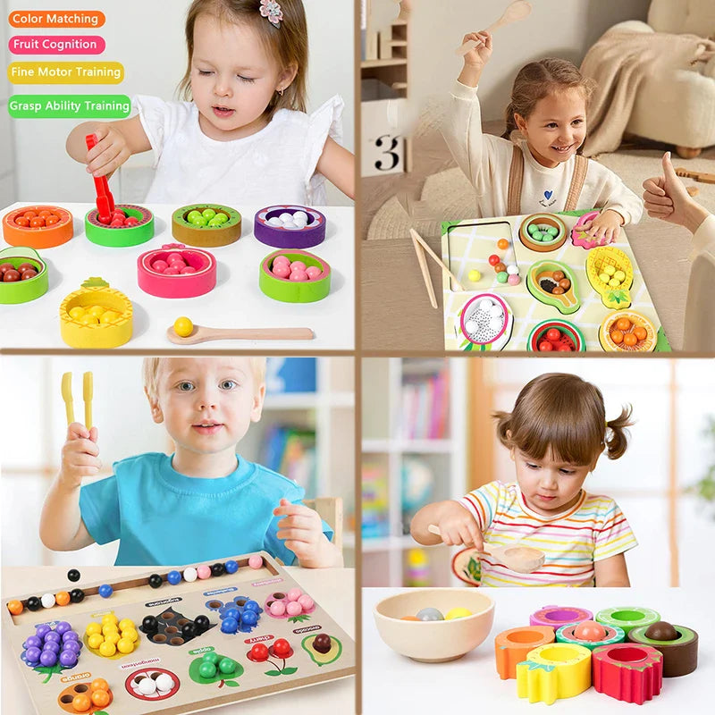 Toddler Clips™ - Frukt- och formmatchning - Sorteringsspel