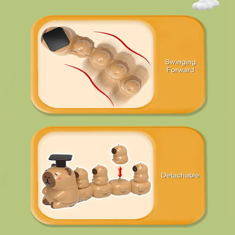 Capybara Train Toy – Lekfullt & gulligt – Livligt tåg