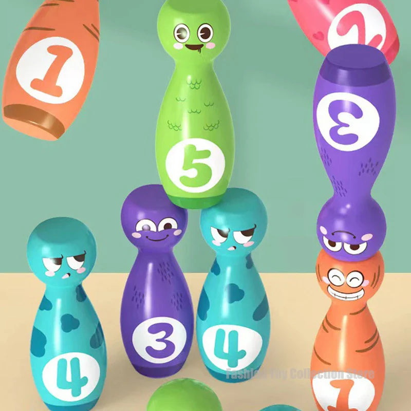 Bowling Game Set - Färgglatt & roligt – leksakskegelsats