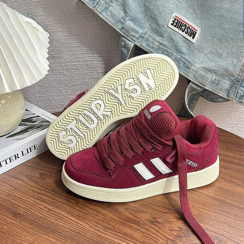 UrbanStep – Trendiga och bekväma – Bordeauxröda sneakers