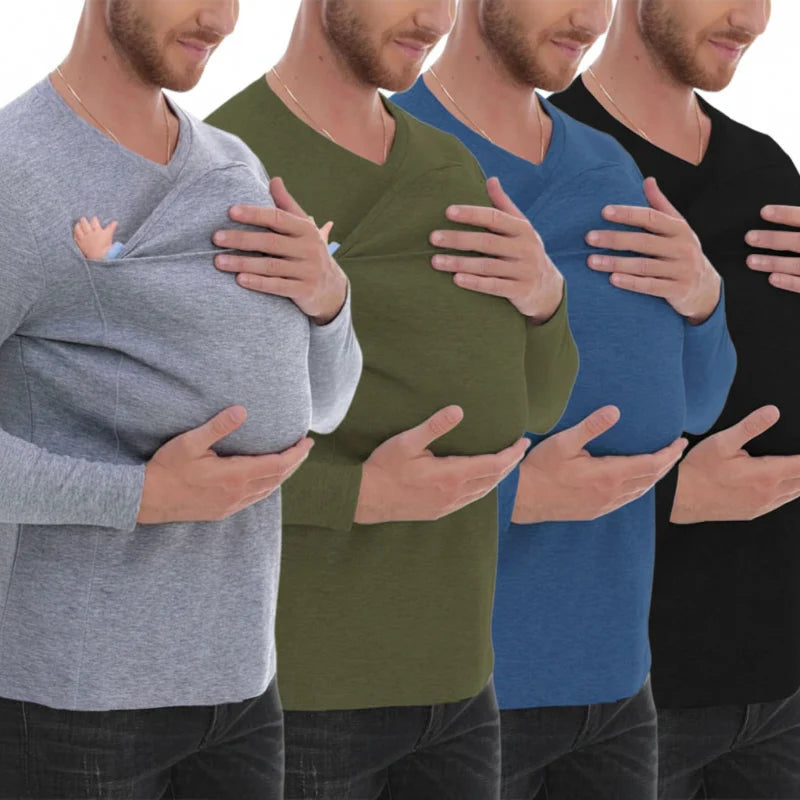 Kangaroo Pocket Shirt – Bekvämt och praktiskt – T-shirt-bärsel för män