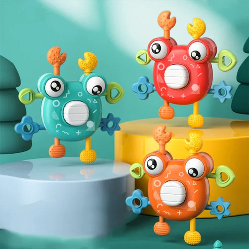Crab Pull Toy™ – Roligt att greppa och dra – Krabba sensorisk bitleksak