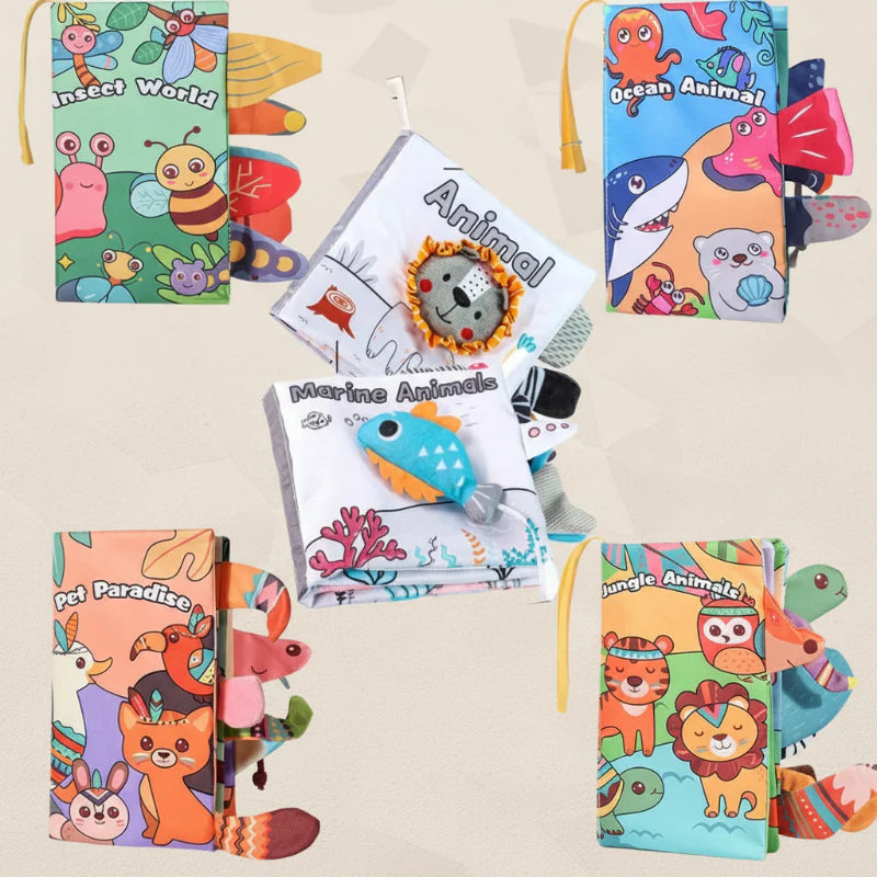 SoftTails – Färgglatt & Sensoriskt – Baby-pärlbok