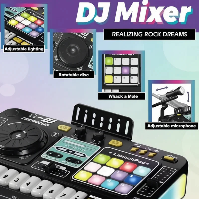 MiniDJ – Musikalisk & interaktiv – DJ-mixer-leksak