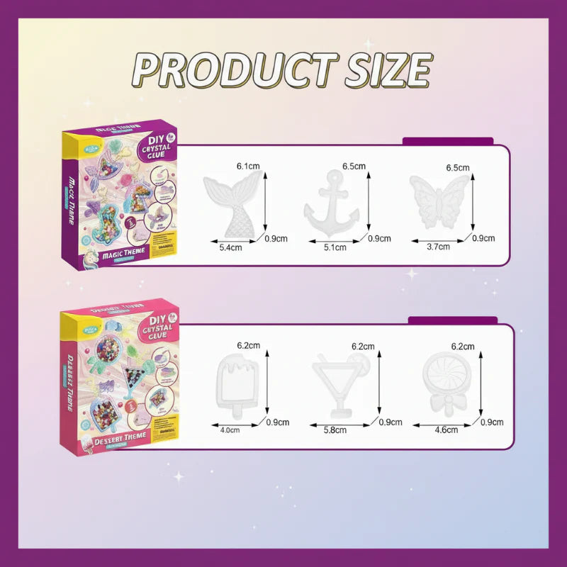 DIY Crystal Keychain Kit – Kreativt & lekfullt – Pysselkit för nyckelringar