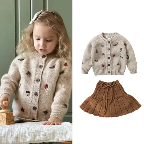 Mini Fashion™ - Varmt & fint material - Tröja & Kjol