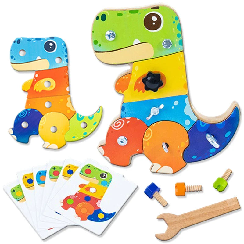 Dino Screwdriver Board™ - Vänd & Utforska - Sensoriska leksaker